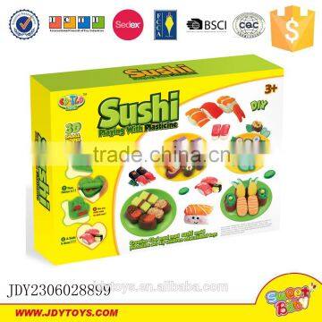 Plasticine set DIY children educational toy 3D modeling clay sushi colorful play dough