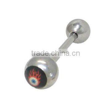 Cone tongue ring barbell,Body jewelry