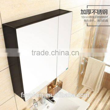 QY-G901 Modern Stainless Steel Wall Mounted Mirror Cabinet photo-5