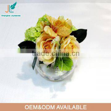 home decor small artificial vase flower wholesale rose water flower