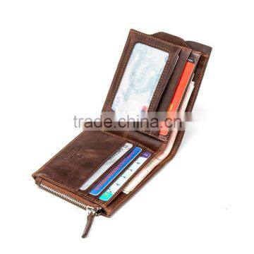 Professional Factory Supply Travel Custom Design Excellent Quality Man Purse Leather photo-3