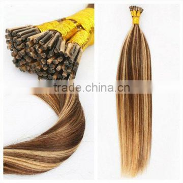 I-tip human hair extensions Color TS