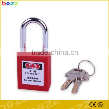 MOST POPULAR!!!BD-G01 Steel short shackle 38mm key alike key differ master key D type Safety Padlock lockot tagout