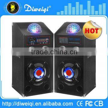 dj bass speakers with amplifier With USB / SD / FM / Laser Light