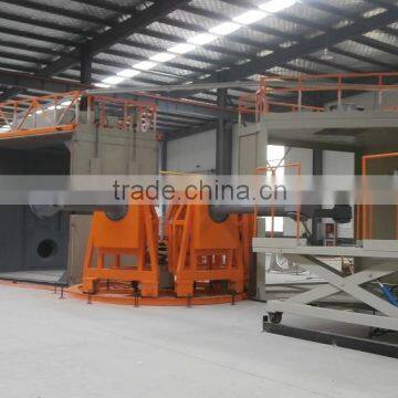 Advanced rotational molding machine, carousel machine