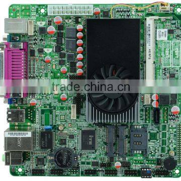 Factory wholesale Mini itx motherboard with Celeron dual core 4 threads 1037U 1.80G POS Queue M18 22nm 17W i3 grade DDR3 ATX