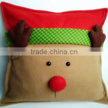 fashion decorative plush christmas cushion