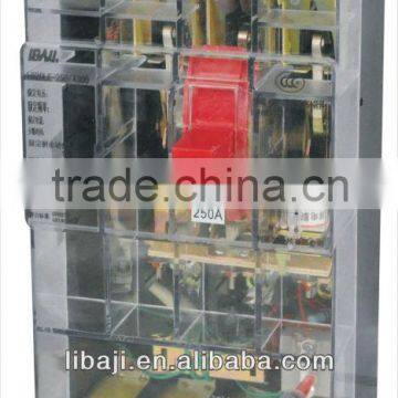 mccb 250amp earth leakage circuit breaker(transparent cover)