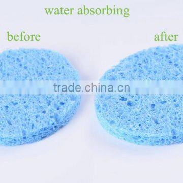 Round oem cosmetic puff mask remover deep cleaning body sponge