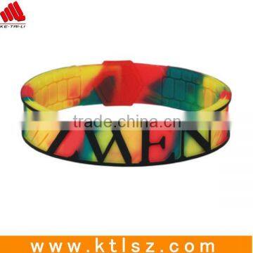 Factory Wholesale Silicone Bracelets Cheapest Silicone Bracelets Printed Logo embossed funny silicone wristband