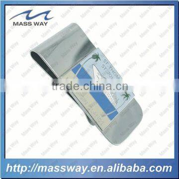 Promotional Blank Brushed Stainless Steel Money Clip photo-6