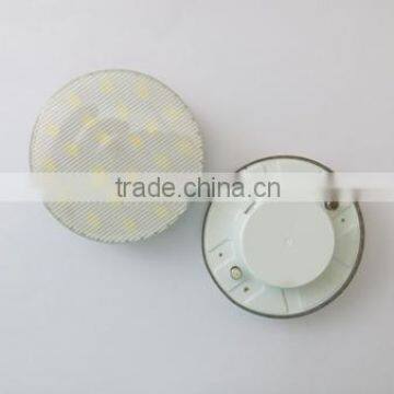 led lamp holder gx53 4w 5730 holder round silver plating fixture gu10 or mr16 83mm led holder high quality 3 years warranty