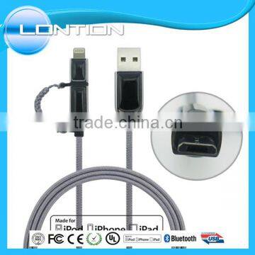 2016 fashion design china manufactury mfi certified cable for smartphones