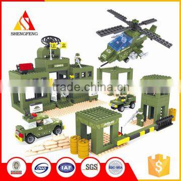 Directly export military set army toy building brick for kids