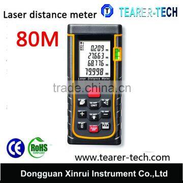 2015 Laser distance meter 80m 262ft with Bubble Level Tool TL-D80C measure Tape for Area/Volume M/in/Ft Rangefind Range finder                        
                                                Quality Choice