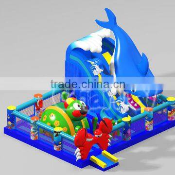 Specially Giant Shark Designed Inflatable Obstacle Course photo-2
