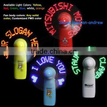 2015 Hot Sale Customize Mini LED Fan,Handheld Hanging LED Message Fan photo-2