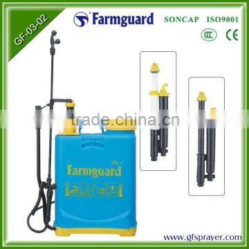 16L double pump knapsack agricultural hand manual sprayer