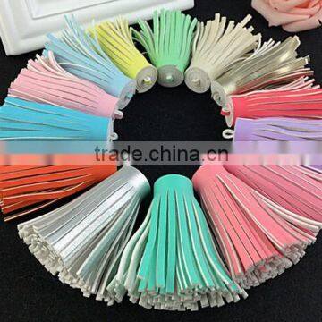 Mix Colors Suede Tassels Pendants With Macrame Fit Jewelry Accessory photo-5