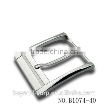 Alloy die-casting men's 40mm pin buckle with center road