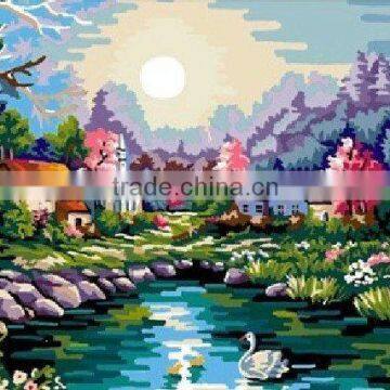 painting/printing color stretched canvas for kids/children room