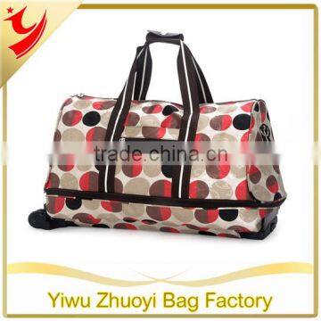 Fashion Ladies Polka Dots City Travel Bag With Microfiber