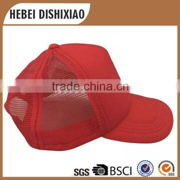 running trucker cap red color blank tennis cap