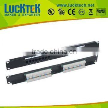 1U UTP CAT5E 16PORTS Krone&110 block dual IDC patch panel