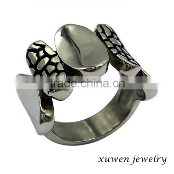 sales promotion polish finish enamel stainless steel ring men's