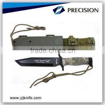 Multi-function tools Camo handle Wild Hunting Knife with sheath