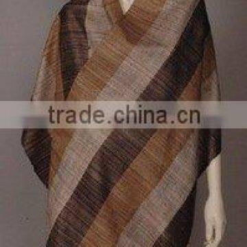 Handwoven Indian natural silks shawls and scarves