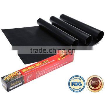 Grill Mats , Set of 3 Non-stick BBQ Grilling Sheets, 15.75 x 13 Inches