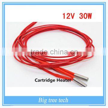 Promotion!! 6*20 3D Printer Prusa Mendel 12v 30w cartridge heater, High Quality and Best price