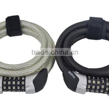Hot Selling Good Quality Anti-theft Bicycle Cable Lock Spiral Lock