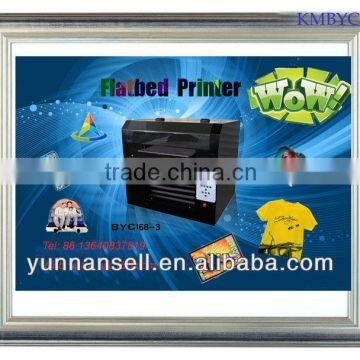 A3 size uncoating flatbed printer for leather bag printing, canvas shoes printing machine with high speed & resolution