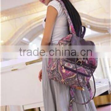 2016 Popular New Chinese Folk Style Fancy Canvas School Bag photo-6