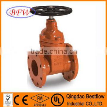 DIN3352 F4 cast iron EPDM seat gate valve