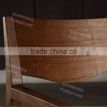 Factory Price Popular Wood and pu Chair With Table and Chair for Set photo-4