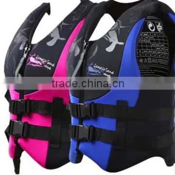 Neoprene life vest/female life jacket for water sports