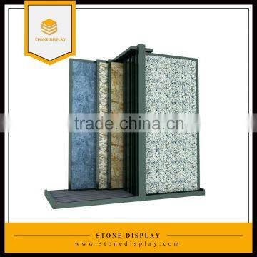 Push-pull display shelf/stone display rack/marble and granite display stand rack