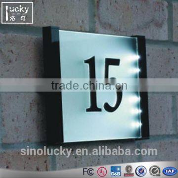 Acrylic Modern Door Numbering Wall Mount House Number room sign