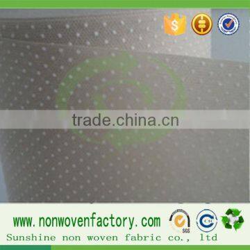 Sunshine hot sale pvc dot fabric, non-slip fabric, polypropylene fabric