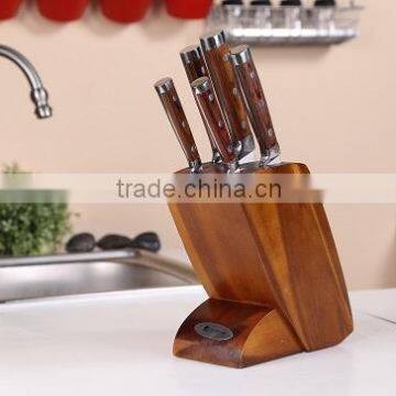 forged color wood handle kitchen knife set pakka wood handle knife