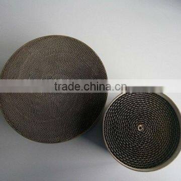 High flow diesel engine exhaust Round metal catalyct