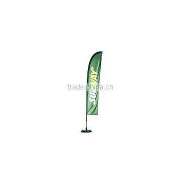 outdoor promotion feather flying polyester flag