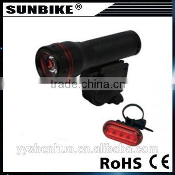 Hot sale nice well high quality aluminue cree led torch light set for bike