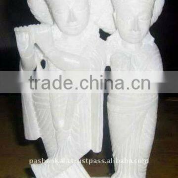 Marble Radha Krishna Statue