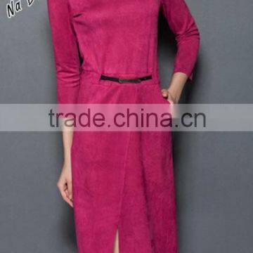 2016 Fashion Knitting Suede for Garment/two or Four Way Stretch Knitting Suede Garment Fabric photo-2