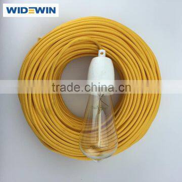 UL Listed 15ft Vintage Hanging Light Twisted Round Textile Cord photo-2