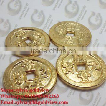 Wholesale custom cheap souvenir fake gold coin,Factory direct gold metal custom making coin
